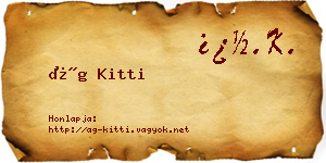 Ág Kitti névjegykártya